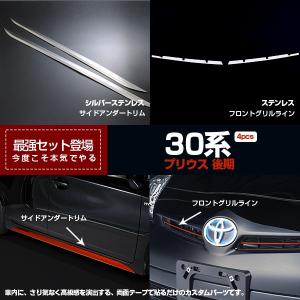 大人気！プリウス 30系 前期/後期用 サイド ドアアンダーガーニッシュ