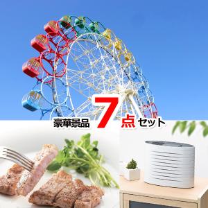 目録 景品 ビンゴ 選べる！全国テーマパークチケット＆沖縄琉球ロイヤルポーク＆空気清浄機他豪華7点セット  景品パネル＆引換券付き目録 15049｜enkai-happy