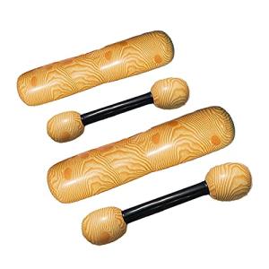 PIENSE 夏 プール おもちゃ トイ 海 子供 大人 水遊び ハンマー 2セット 丸太型 浮き袋 浮き輪 )