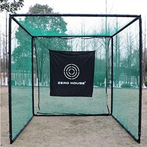 サイズ選択可能 大型 ゴルフ 練習 ネット 野球 練習 ネット ターゲット付 緩衝材 有無選択可能 (3Mサイズ パイプ緩衝材なし)の商品画像