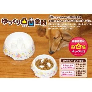 ゆっくりデコボコ食器 M 犬用 ドギーマン 早食い防止 （容量100ｇ）食器 フードボウル｜enmo-do