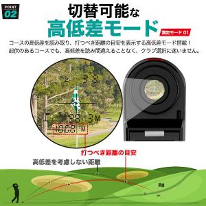 ゴルフ レーザー 距離計 測定 測距 小型 高...の詳細画像2