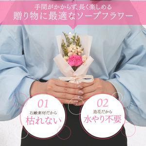 ソープフラワー カーネーション アレンジメント...の詳細画像2