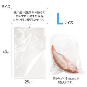 真空パック 専用袋 Lサイズ 25×40 20...の詳細画像4