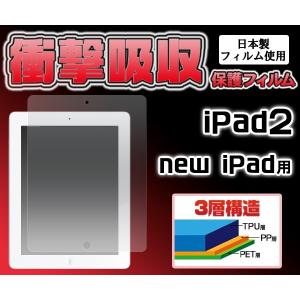 在庫処分セール 新しいiPad/iPad2対応 衝撃吸収液晶保護シール for Apple iPad2/NEW iPad｜enmo-do