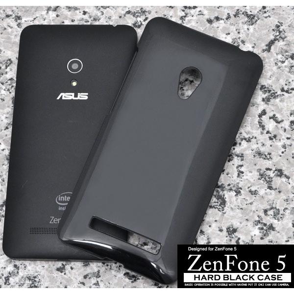 スマホケース ASUS ZenFone 5用 ハードブラックケース 手作り エイスース ゼンフォン5...