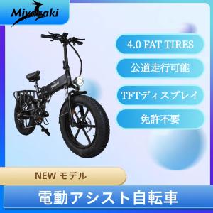 送料無料 E-bike Miyazaki Proファットバイク 電動 アシスト自転車 マウンテンバイク  48V16AH 折りたたみ自転車 スポークイール 8段変速｜ennkei