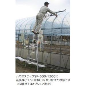アルミス （法人限定）アルミス ビニールハウス専用 はしご あぐり