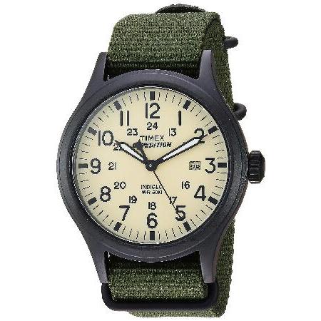 Timex メンズ エクスペディションスカウト 40 腕時計 グリーン/ブラック/クリーム