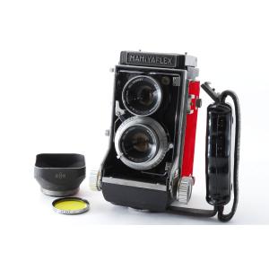 二眼レフカメラ マミヤ MAMIYAFLEX ブラックxレッド