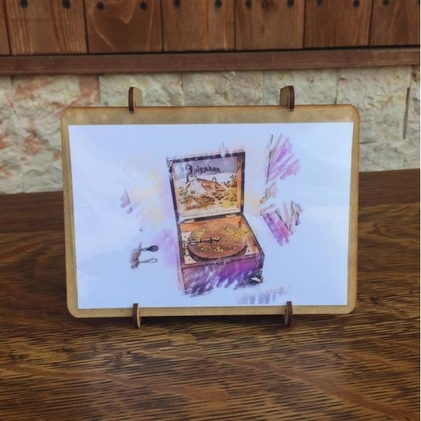 DIYオルゴール付きフォトスタンド