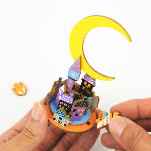 【DIY木製パズルキットオルゴール】 ムーンドリームの詳細画像3
