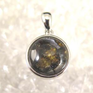 ケニア産 パラサイト セリコ隕石 ペンダントトップ 18mm No.664