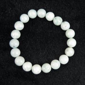 糸魚川翡翠 ヒスイ 薄緑 9mm玉ブレスレット AAA 証明書付 28.2g