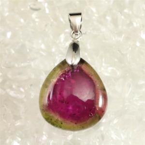 ウォーターメロントルマリン ペンダントトップ K18YG 0.73g 【榎本通商