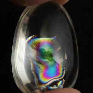 アイリスクォーツ レインボー水晶 AAA タンブル 5.8g 【榎本通商31332