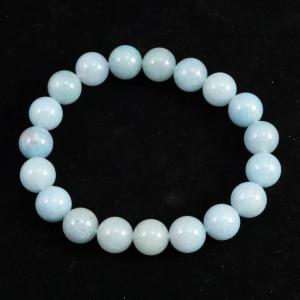 トロレアイト(スコルザライト） インクォーツ 7.5mm玉ブレスレット 