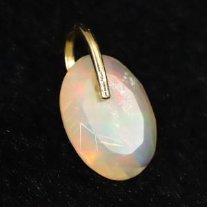 ウォーターメロントルマリン ペンダントトップ K18YG 0.73g 【榎本通商