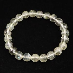 【のぶ】H&E社正規品／保証書付き オーラライト-23 約8㎜ 16.5㎝ H&E社 オーラライト23（AZOZEO) 8mm玉ブレスレット 証明書付 17.8g