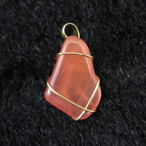 ウォーターメロントルマリン ペンダントトップ K18YG 0.73g 【榎本通商