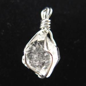 ハーキマーダイヤモンド 原石 ペンダントトップ 3.2g 【榎本通商84453