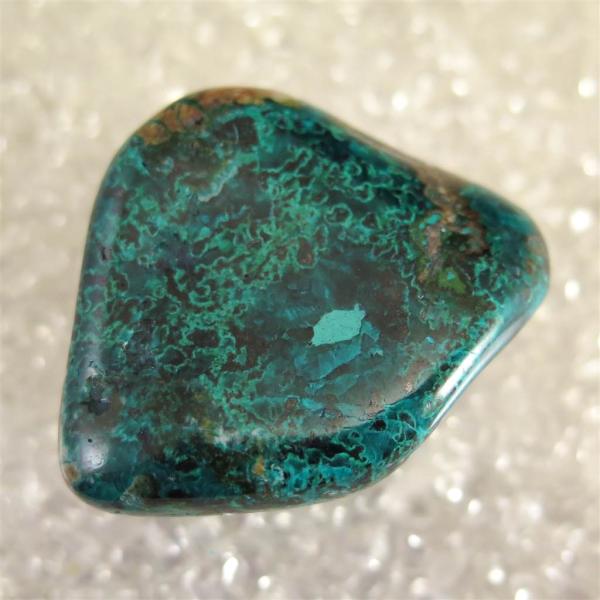 コンゴ産 ダイオプテーズ 翠銅鉱　タンブル　80g 【榎本通商90685】