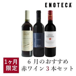 ワイン ワインセット エノテカ 6月のおすすめ赤ワイン3本セット KK6-1 [750ml x 3]