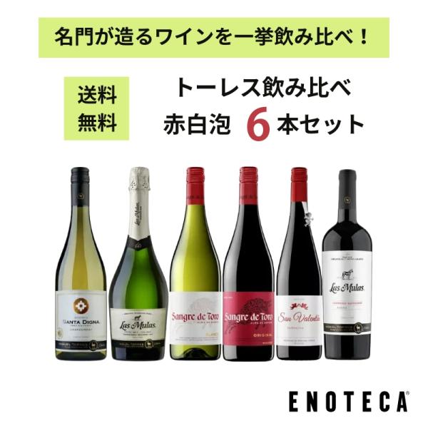 ワイン ワインセット エノテカ “キング・オブ・スペイン”トーレス　スペイン＆チリ飲み比べ6本セット...