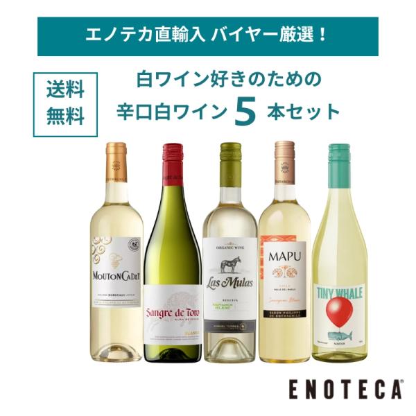 ワイン ワインセット エノテカ直輸入 バイヤー厳選白ワイン好きのための辛口白ワイン5本セット EB1...