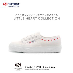 スペルガ SUPERGA スニーカー レディース 2750 LITTLE HEART EMB シューズ 靴 キャンバス ハート 3S7126SW WHT-RED 白｜Enots REVIR Company Yahoo!店