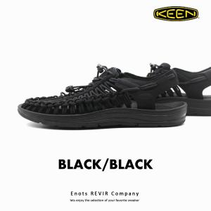 キーン KEEN ユニーク メンズ サンダル スニーカー ブラック UNEEK 1014097 BLACK/BLACK 定番 フェス アウトドア キャンプ カジュアル 送料無料｜enots-revir