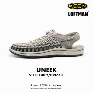 キーン KEEN ユニーク メンズ サンダル スニーカー ブラック UNEEK 1027434 STEEL GREY/DRIZZLE LOFTMAN 定番 フェス アウトドア キャンプ カジュアル 送料無料｜enots-revir