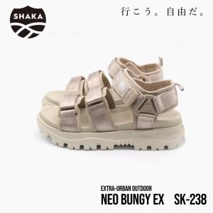 SHAKA シャカ サンダル 厚底 レディース ネオバンジー NEO BUNGY EX SK-238 TAUPE｜enots-revir