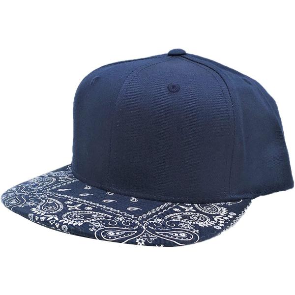 [並行輸入品] DECKY ディッキー ペイズリーデザイン スナップバックキャップ (ネイビー)