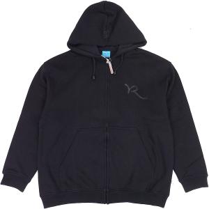 [並行輸入品] ROCA WEAR ロカウェア バックロゴ ジップアップ パーカー (ブラック)