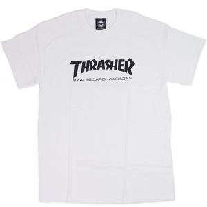 THRASHER スラッシャー ベーシックロゴ Tシャツ（ホワイト）並行輸入品