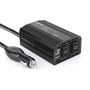 BESTEK インバーター 300W 車載充電器 DC12VをAC100Vに変換