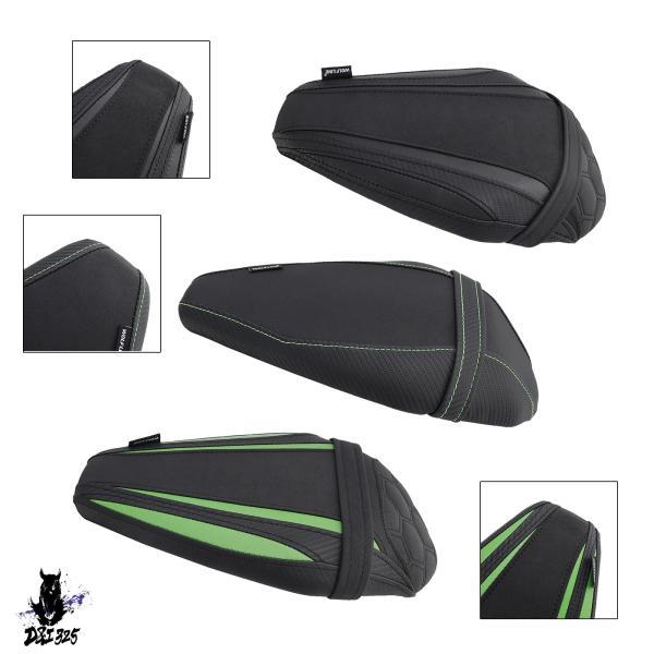 互換品  Topteng リア助手席ピリオンサドル フラットグリーン Kawasaki Zx-10R...