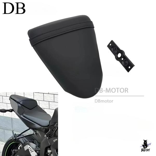 互換品 カワサキ ZX6R/ZXT10R 用 リアピリオンシート 2008-2018 ブラック
