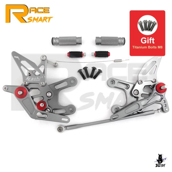 互換品 カワサキ ZX-10R 2008-2010 用 CNC 調整可能リアセットフットレスト