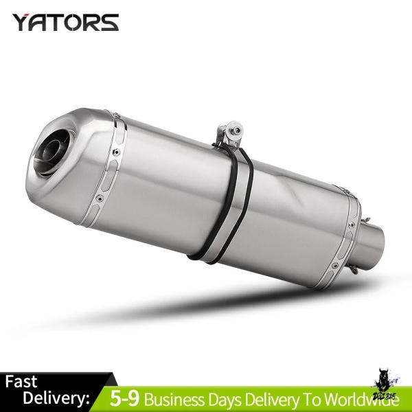 互換品 汎用バイク用 60mm 排気マフラー DBキラー R3 MT07 FZ1 R6 R15 ZX...