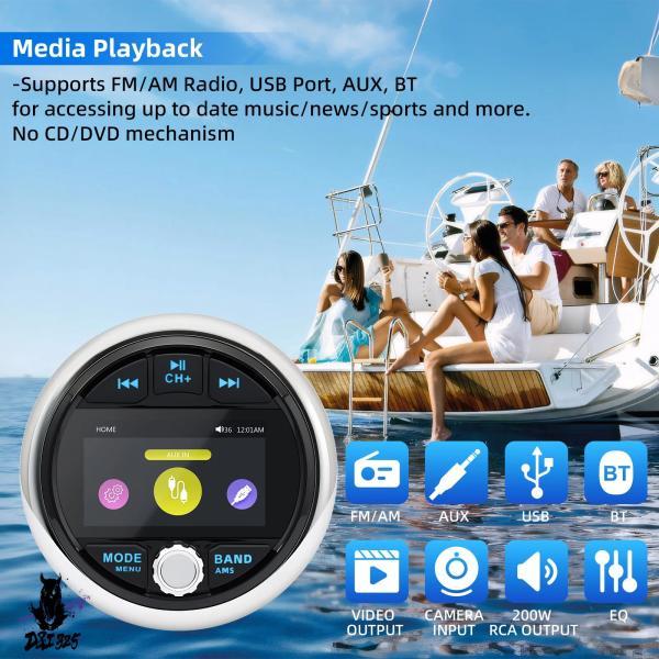 互換品  MP5ラジオプレーヤー Bluetooth対応 FM AM RDSオーディオ ボートラジオ...