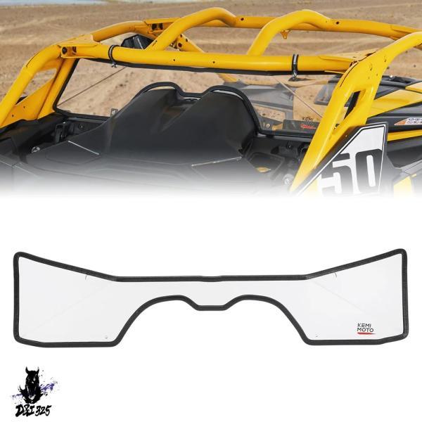 互換品  Can-am Maverickリアウィンドウ クリアフロントガラス UV 傷つきくいノイズ...