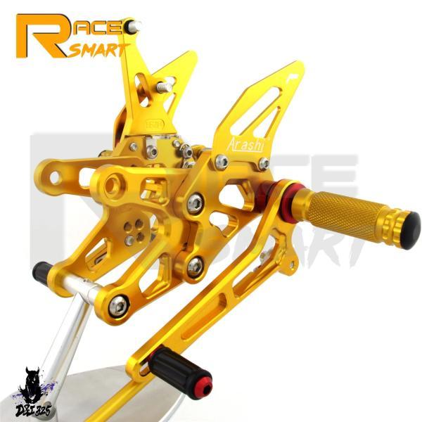 互換品  ZX-10R ZX1000 2006 2007 バイク リアセットフットレストフットペグリ...