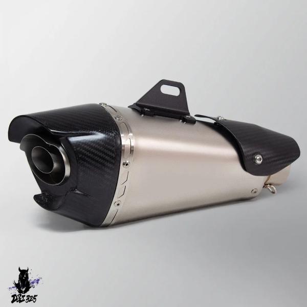 互換品  汎用 バイク排気60MM AT2エスケープカーボンチップマフラー DBキラー ZX10R ...