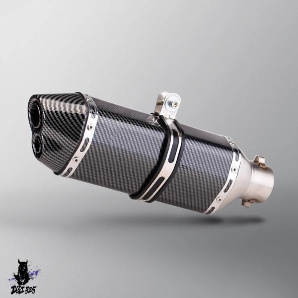 互換品  汎用 36-51 mmバイクマフラー Db キラーマフラー二重穴 Z900 GY6 R6 ...