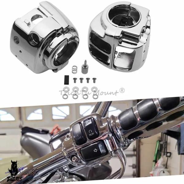 互換品  アルミバイクハンドルバーコントロールスイッチハウジングカバーハーレースポーツスター XL8...