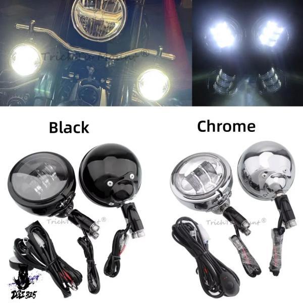 互換品  1セット 汎 30W LEDフォグランプ 補助スポットライト BMW R18 バイク 22...