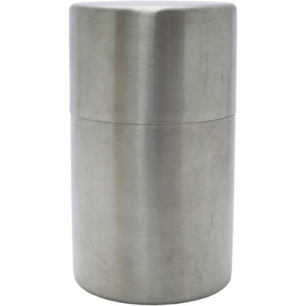 マットな質感 艶消しの ステンレス茶筒 350ml 日本製 茶筒の定番サイズ 内蓋付き すっきりとし...