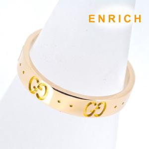 美品GUCCI カットアウト インターロッキングG エナメル リング グリーン 新品未使用 GUCCI インターロッキングG エナメルリング 24号